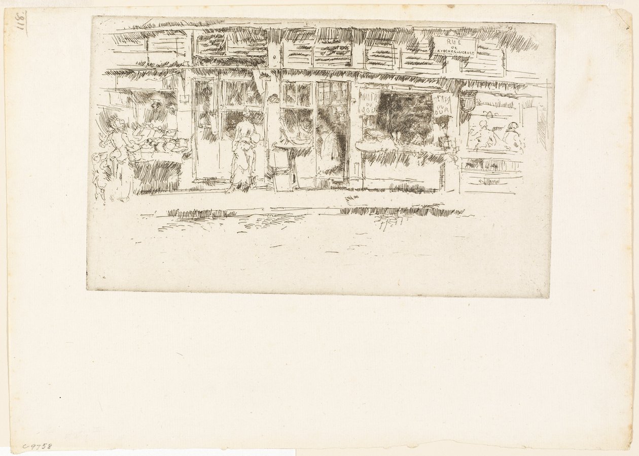 Rue de la Rochefoucault de James Abbott McNeill Whistler