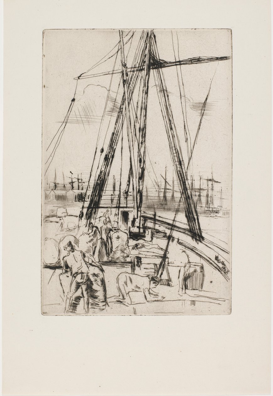 Embarcaciones en Liverpool de James Abbott McNeill Whistler