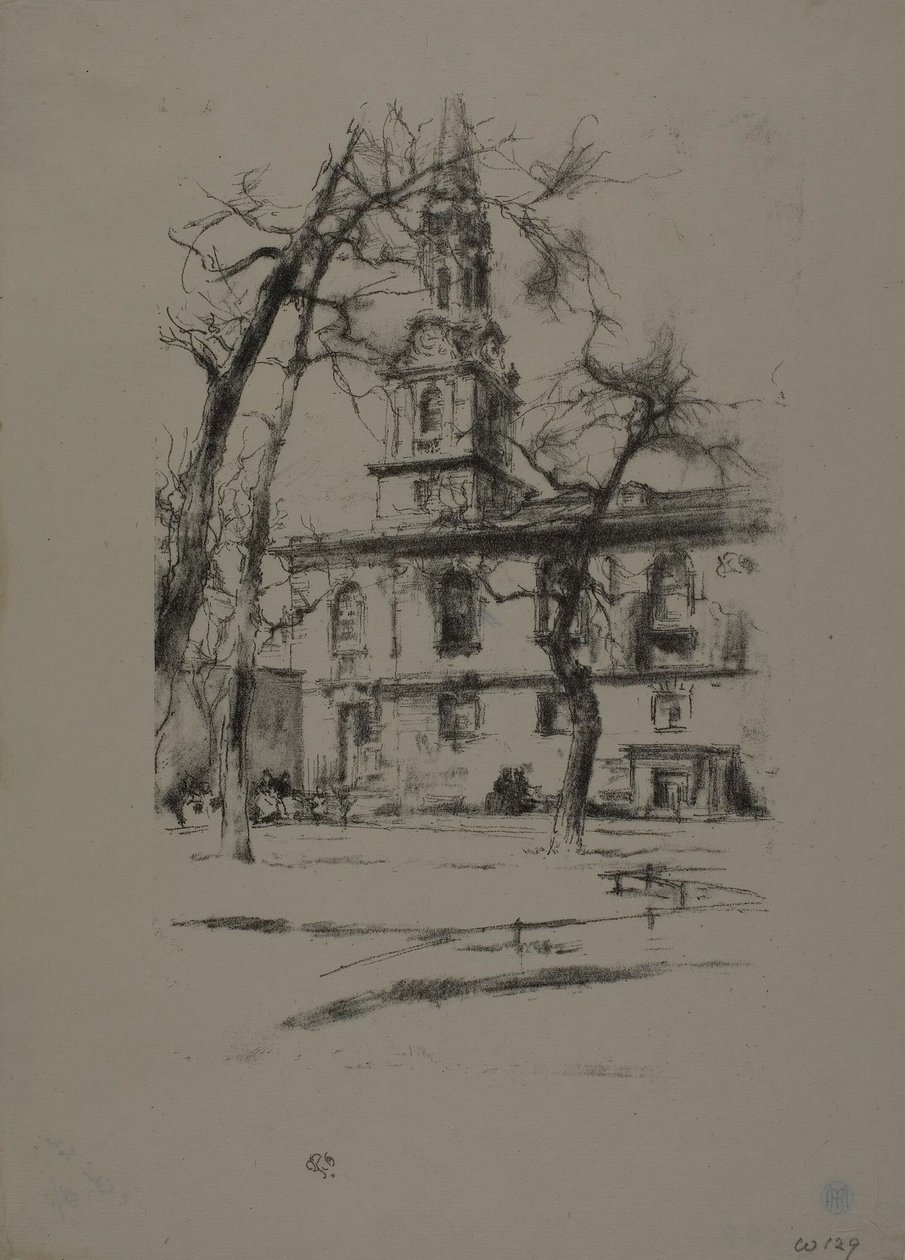 San Giles-in-the-Fields de James Abbott McNeill Whistler
