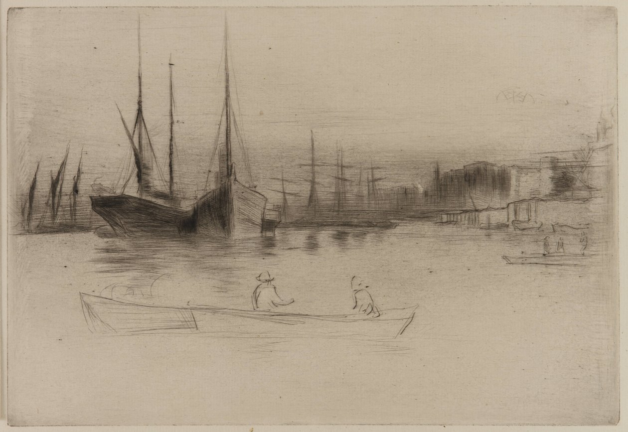 Vapores frente a la Torre de James Abbott McNeill Whistler