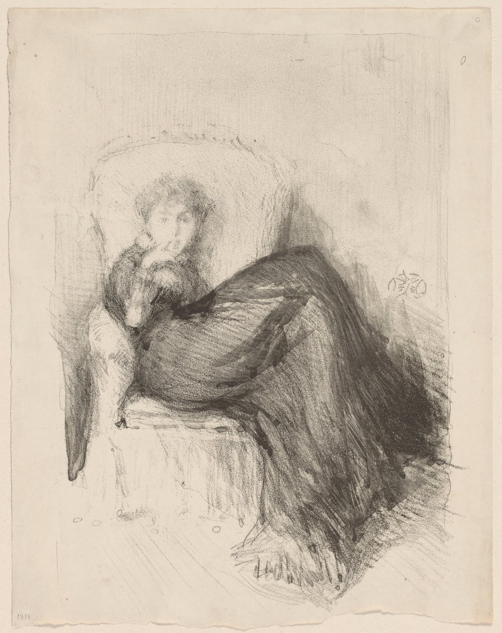 Estudio: Maud sentada de James McNeill Whistler