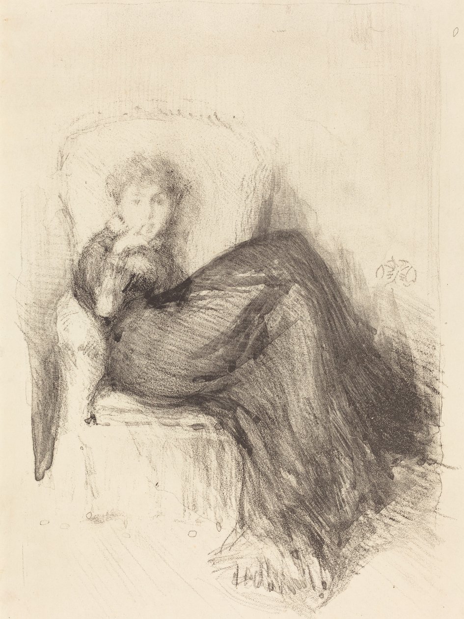 Estudio: Maude sentada de James Abbott McNeill Whistler