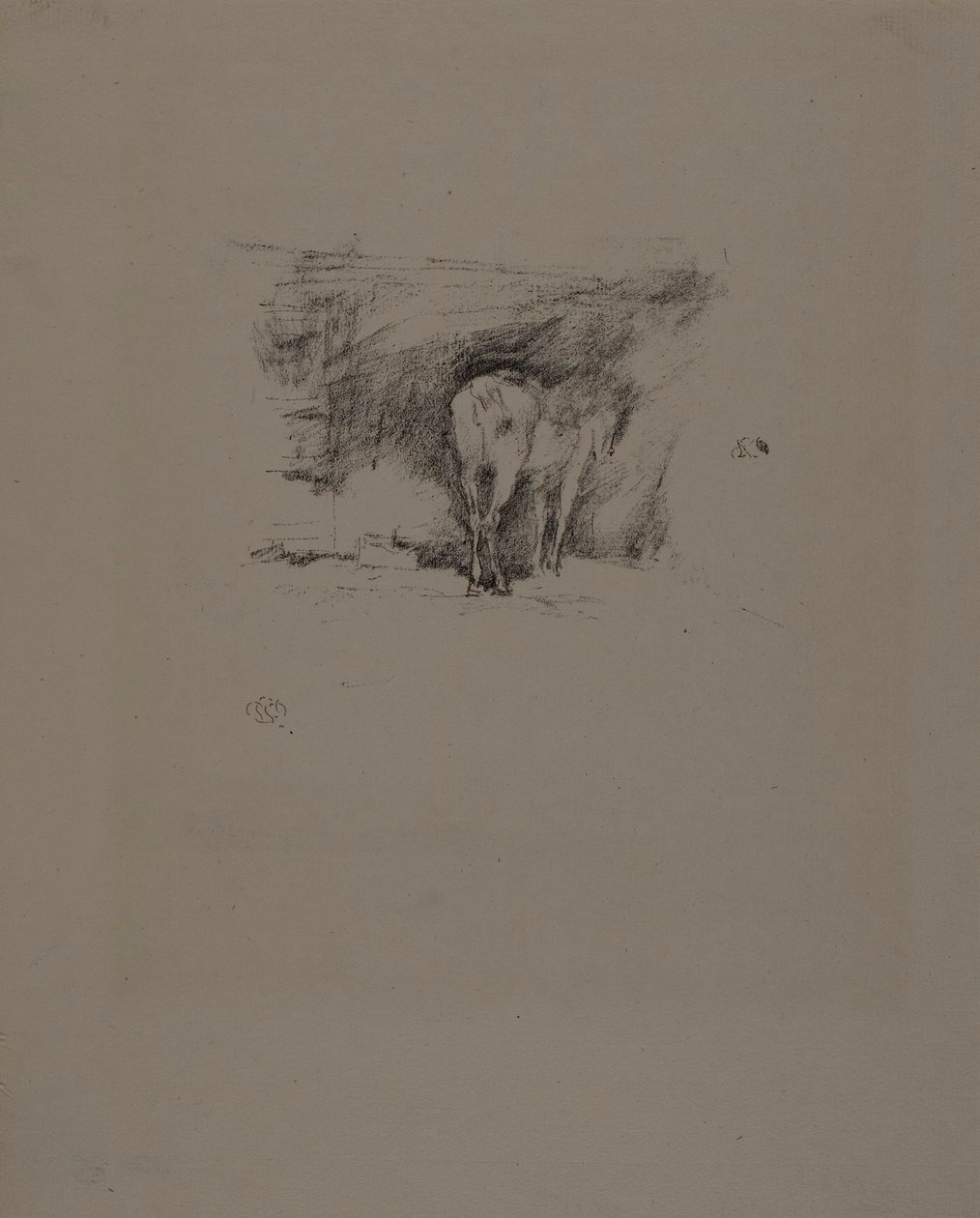 Estudio de un Caballo de James Abbott McNeill Whistler