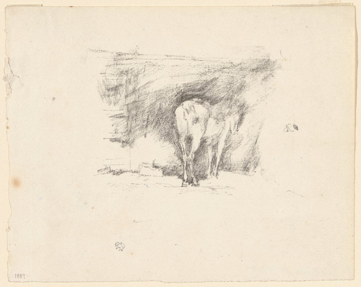 Estudio de un caballo de James Abbott McNeill Whistler