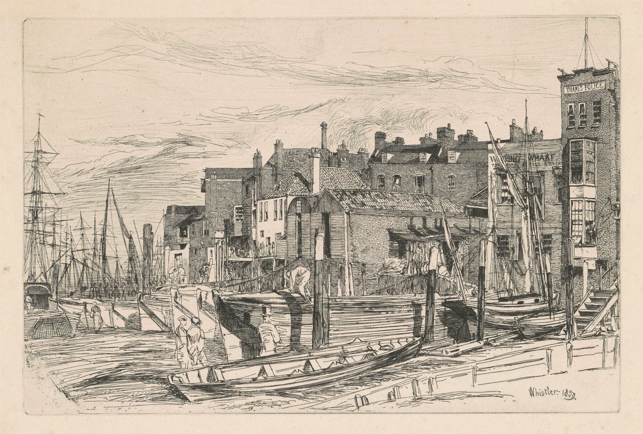 Policía del Támesis de James Abbott McNeill Whistler