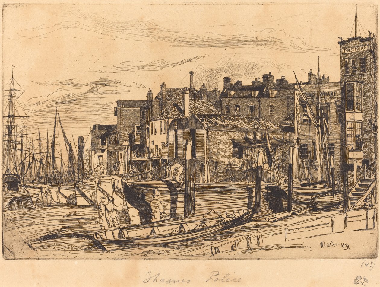 Policía del Támesis de James Abbott McNeill Whistler
