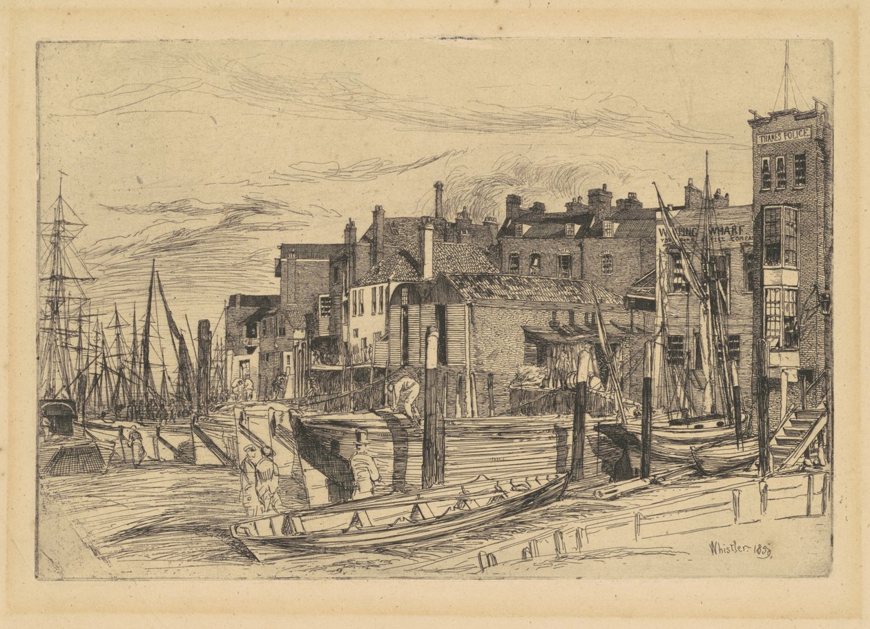 Policía del Támesis de James Abbott McNeill Whistler