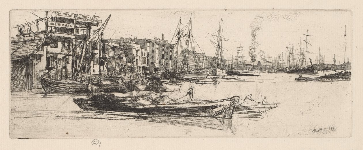 Almacenes del Támesis de James Abbott McNeill Whistler