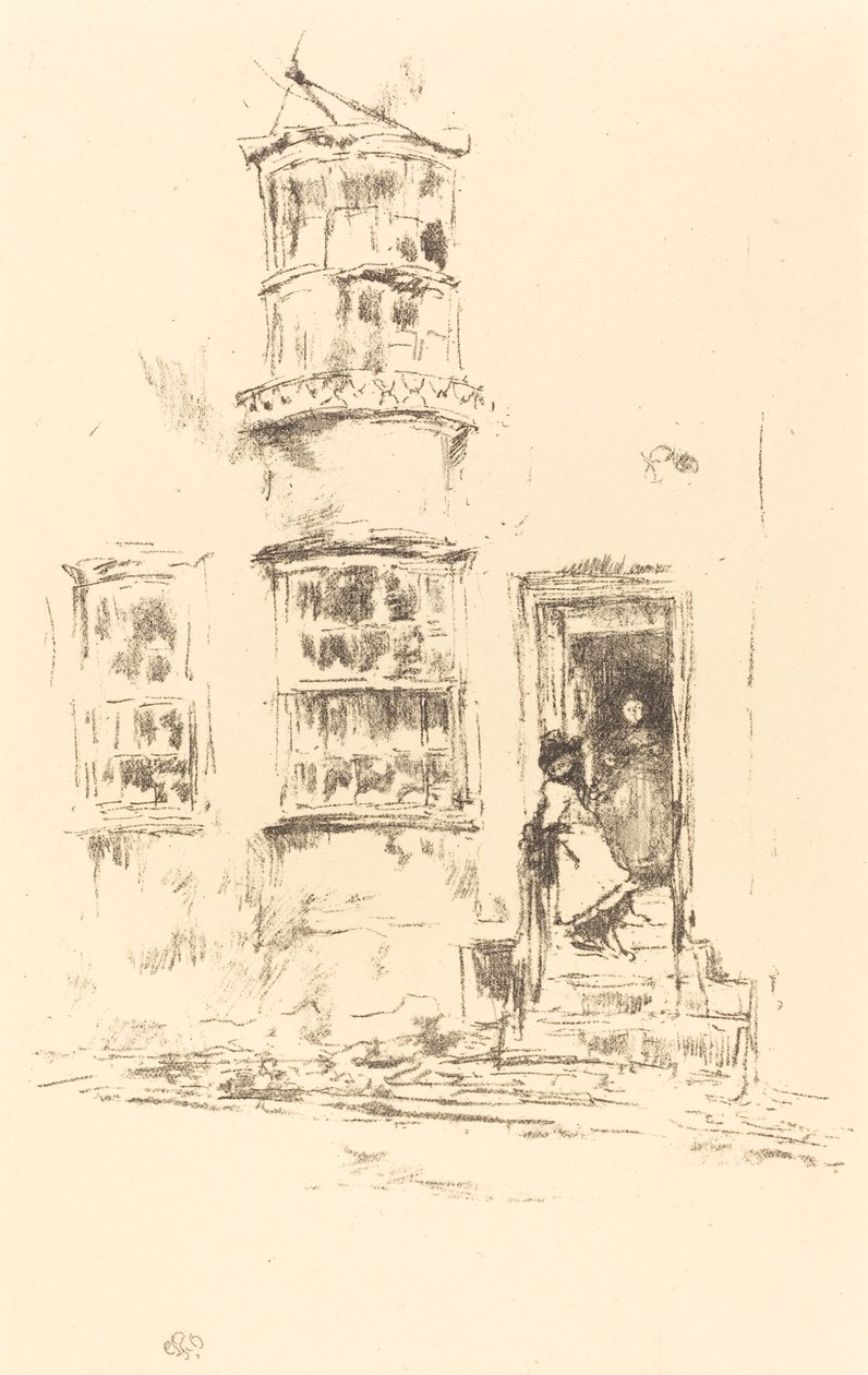 Los pequeños escalones, Lyme Regis de James Abbott McNeill Whistler