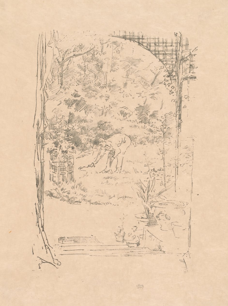 El hombre con una hoz de James Abbott McNeill Whistler