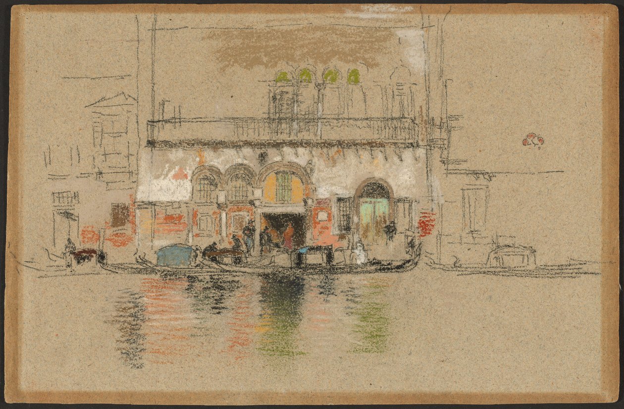 El palacio; blanco y rosa de James Abbott McNeill Whistler