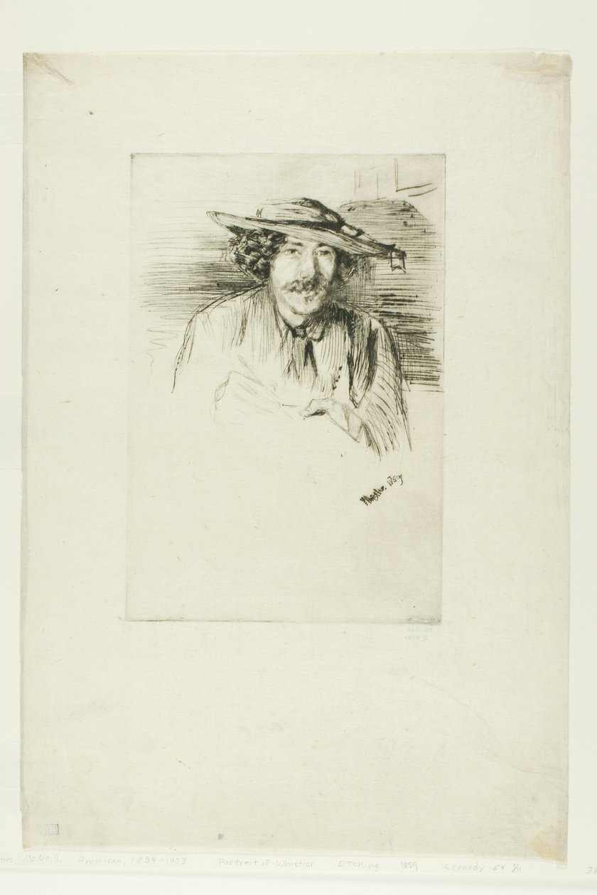Whistler con un Sombrero de James Abbott McNeill Whistler