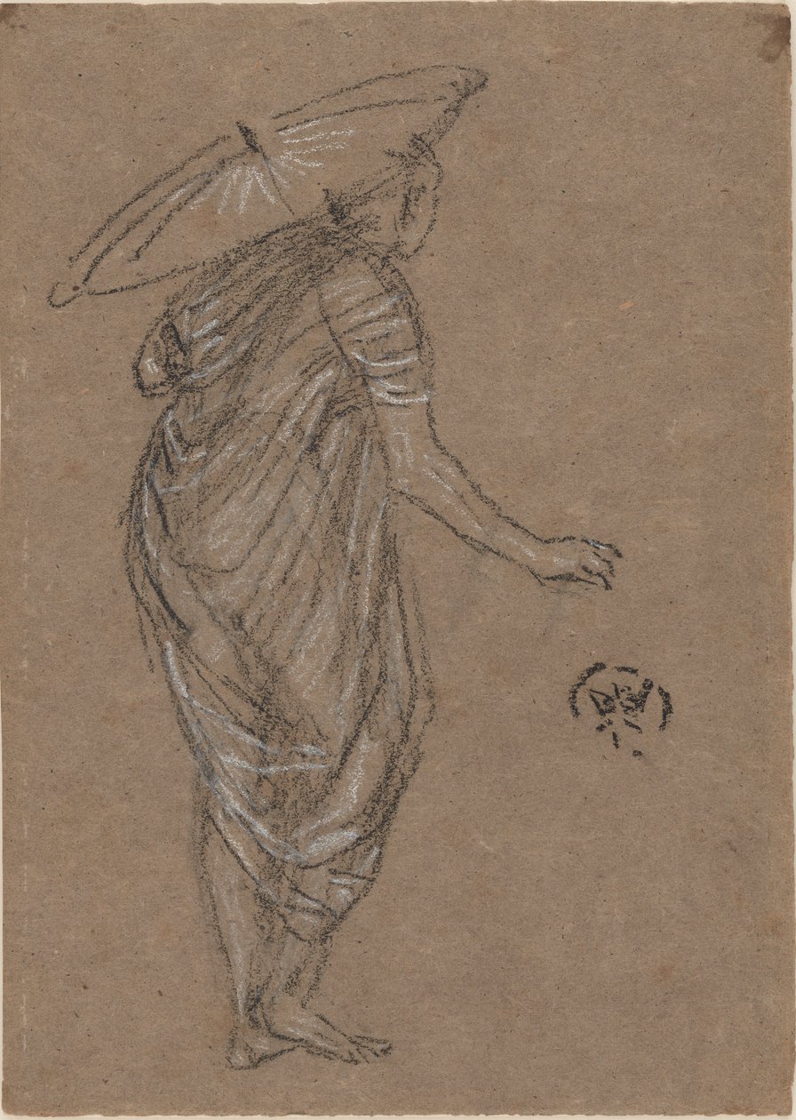 Mujer con sombrilla de James Abbott McNeill Whistler
