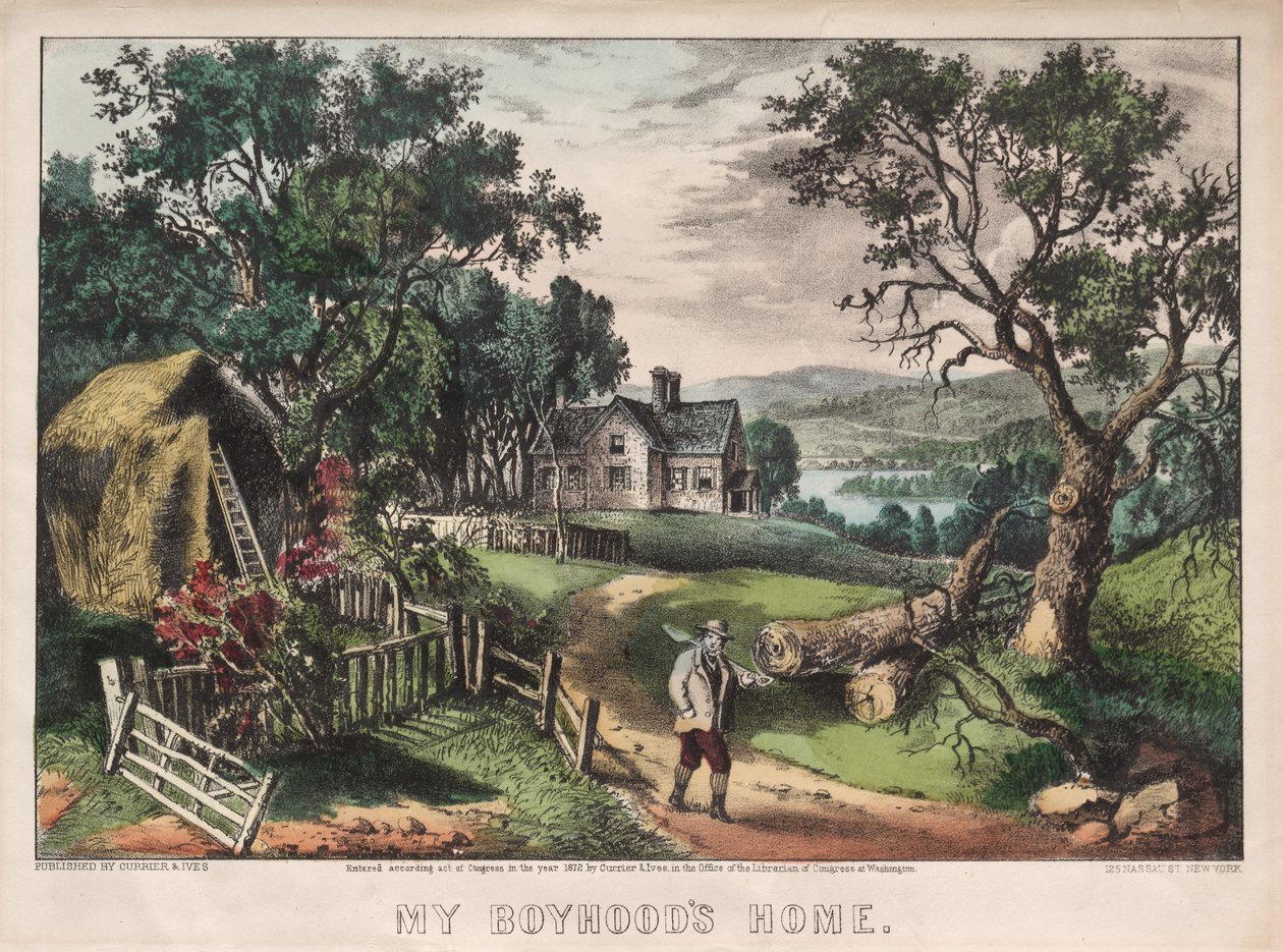 El Hogar de mi Infancia de James Merritt Ives