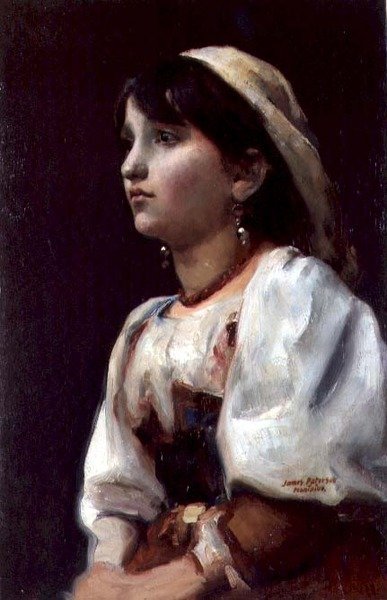Chica italiana, c.1890 de James Paterson