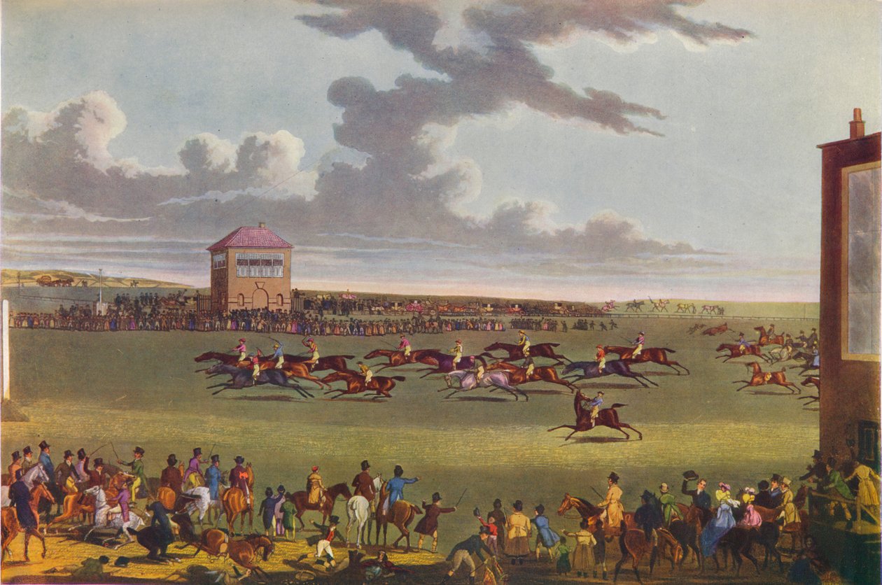 Carreras de Newmarket, 1909 de James Pollard