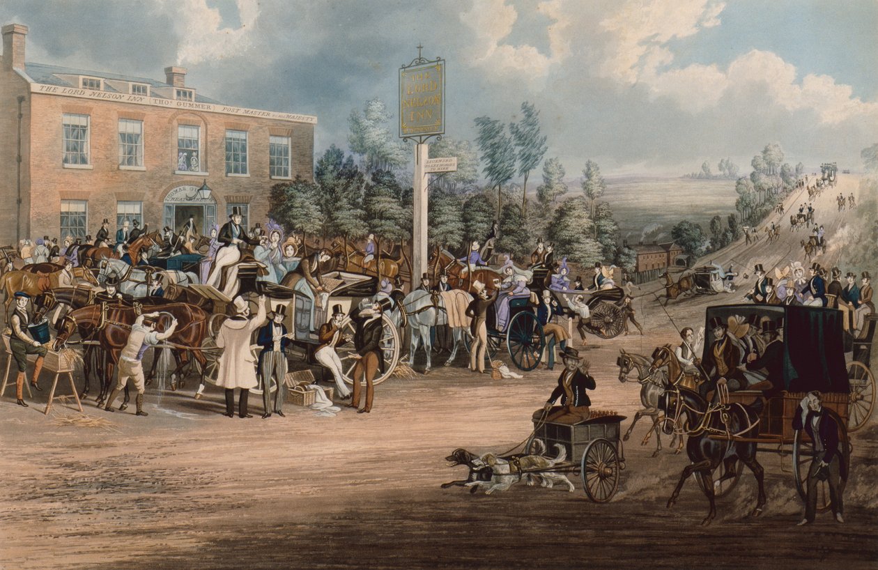 La posada Lord Nelson, Cheam de James Pollard