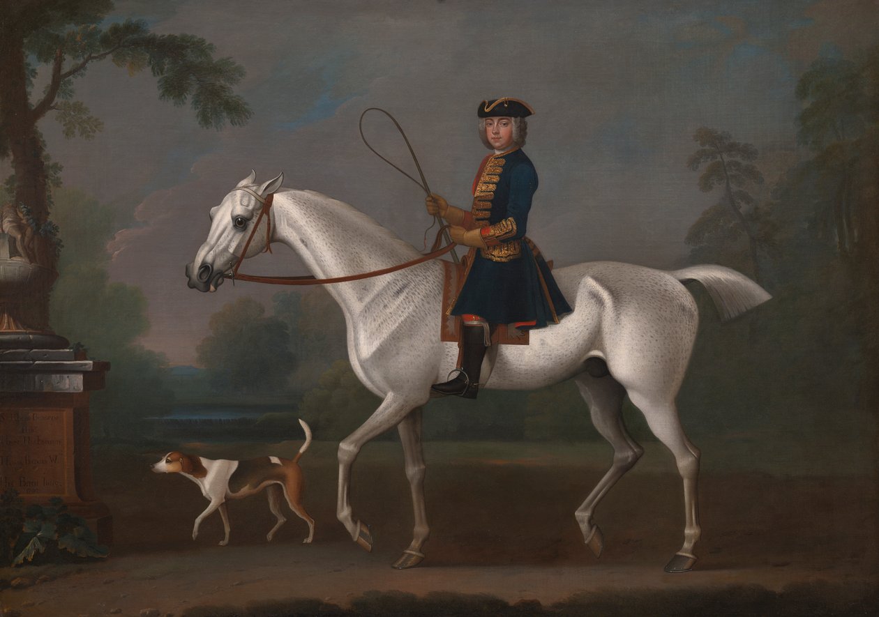 Sir Roger Burgoyne montando a "Tejón" de James Seymour