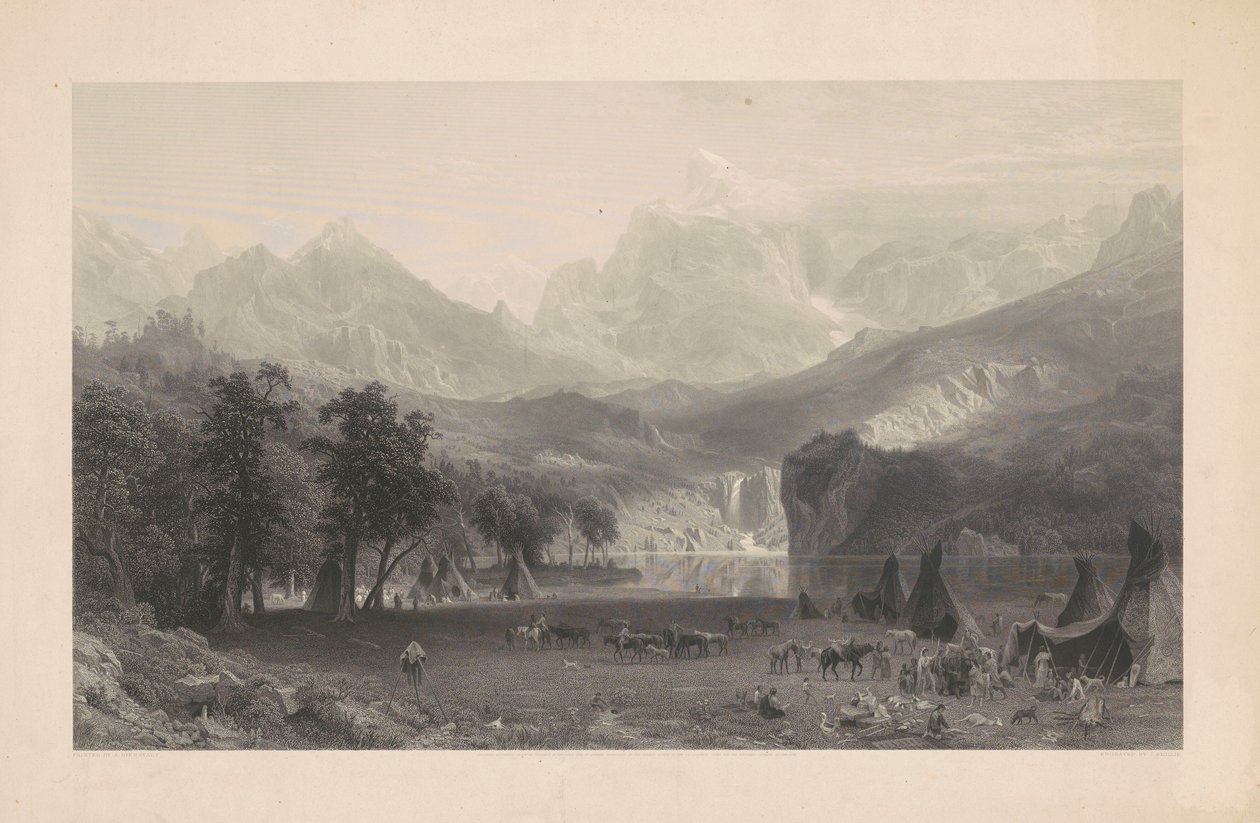 Las Montañas Rocosas de James Smillie, after Albert Bierstadt