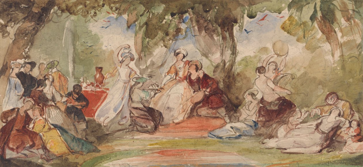 Fiesta del champán de James Stephanoff