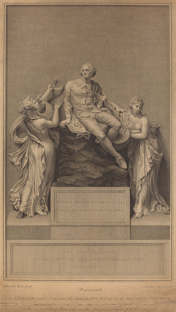 Monumento a William Shakespeare de James Stow after Thomas Banks