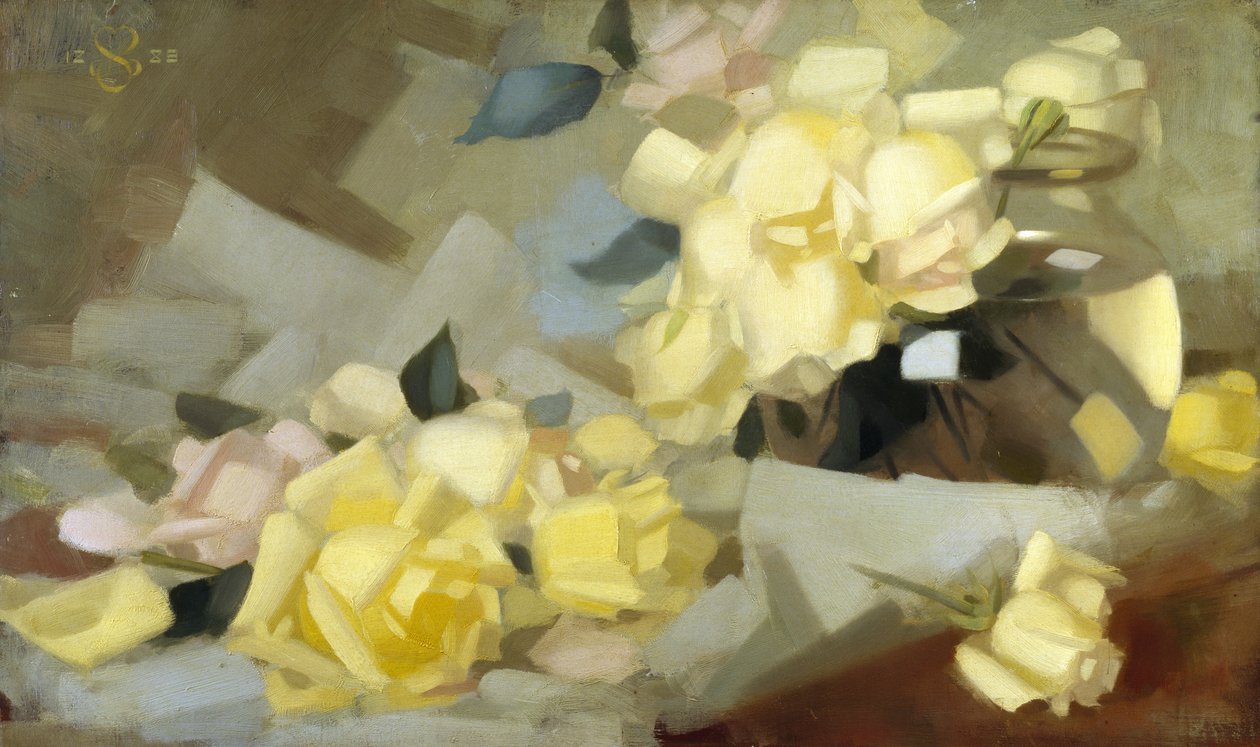 Rosas (óleo sobre lienzo) de James Stuart Park