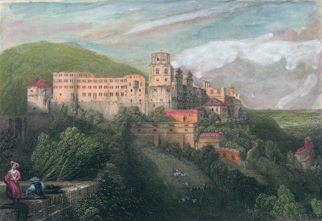 Heidelberg, c1834 de James Tibbitts Willmore