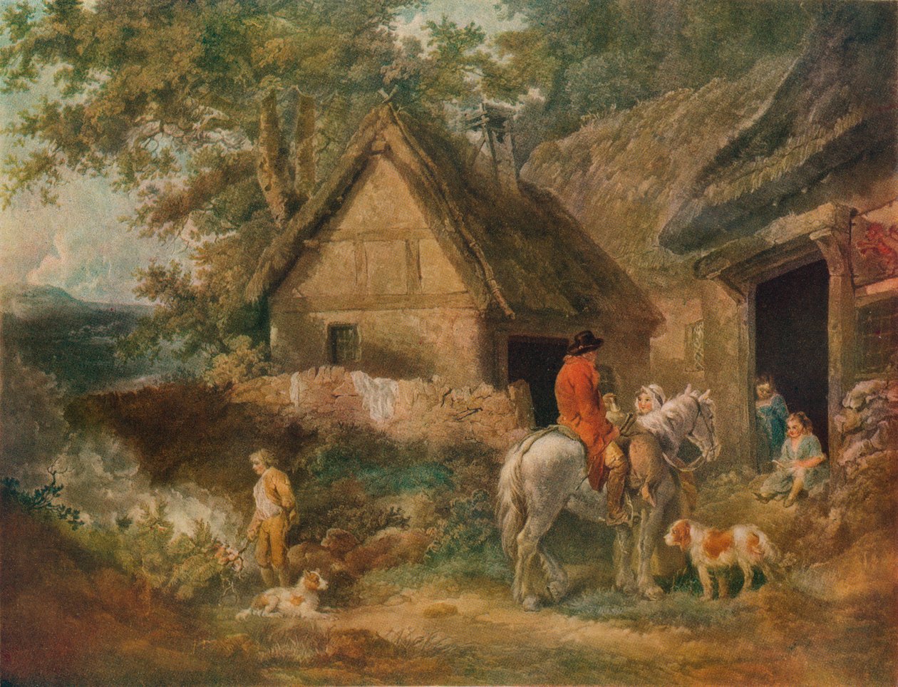 Un niño quemando las malas hierbas, 1799 de James Ward