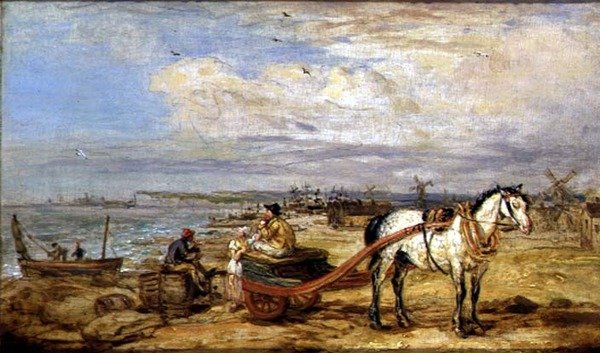 Pescadores en la playa de James Ward
