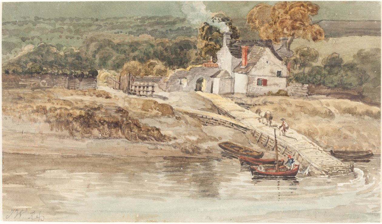 Lugar de Aterrizaje cerca de la Abadía de Tintern de James Ward
