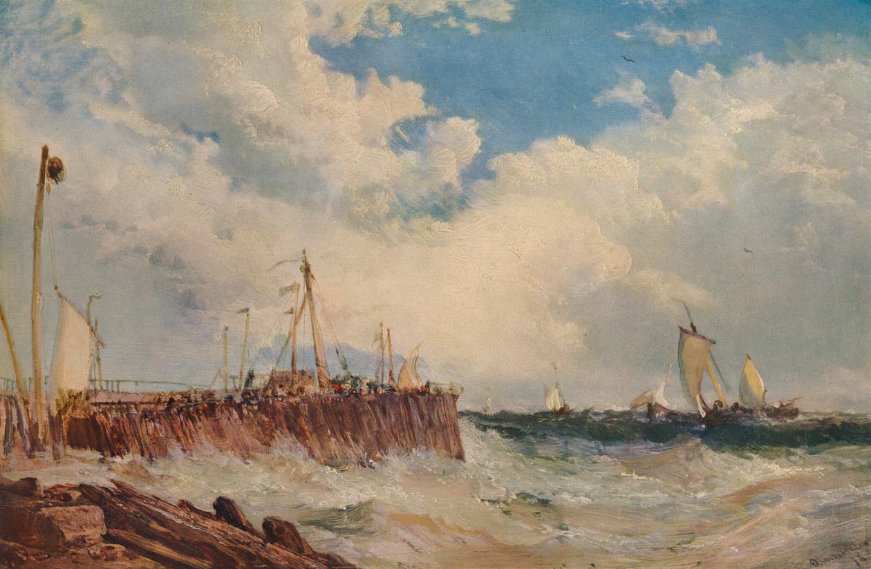 En la costa de Holanda, 1876, 1938 de James Webb
