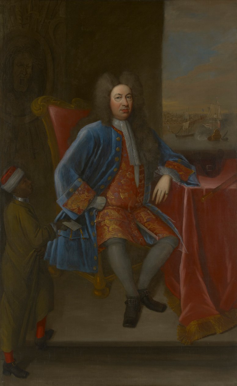 Elihu Yale con su Siervo de James Worsdale