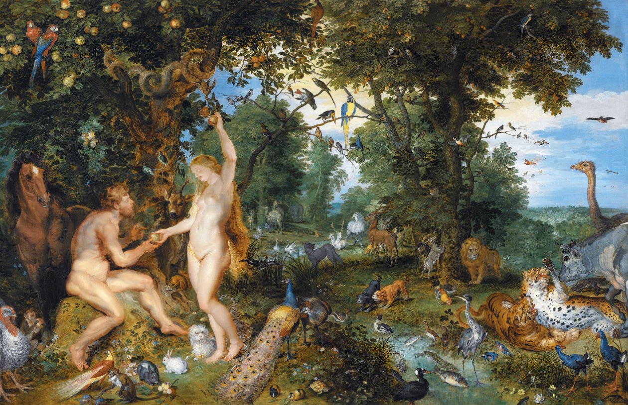 El Jardín del Edén con la Caída del Hombre de Jan and Rubens, P.P. Brueghel