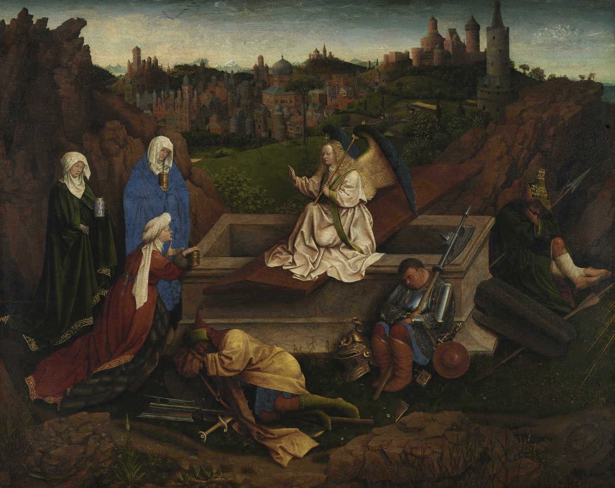 Las Tres Marías en el Sepulcro de Jan van Eyck