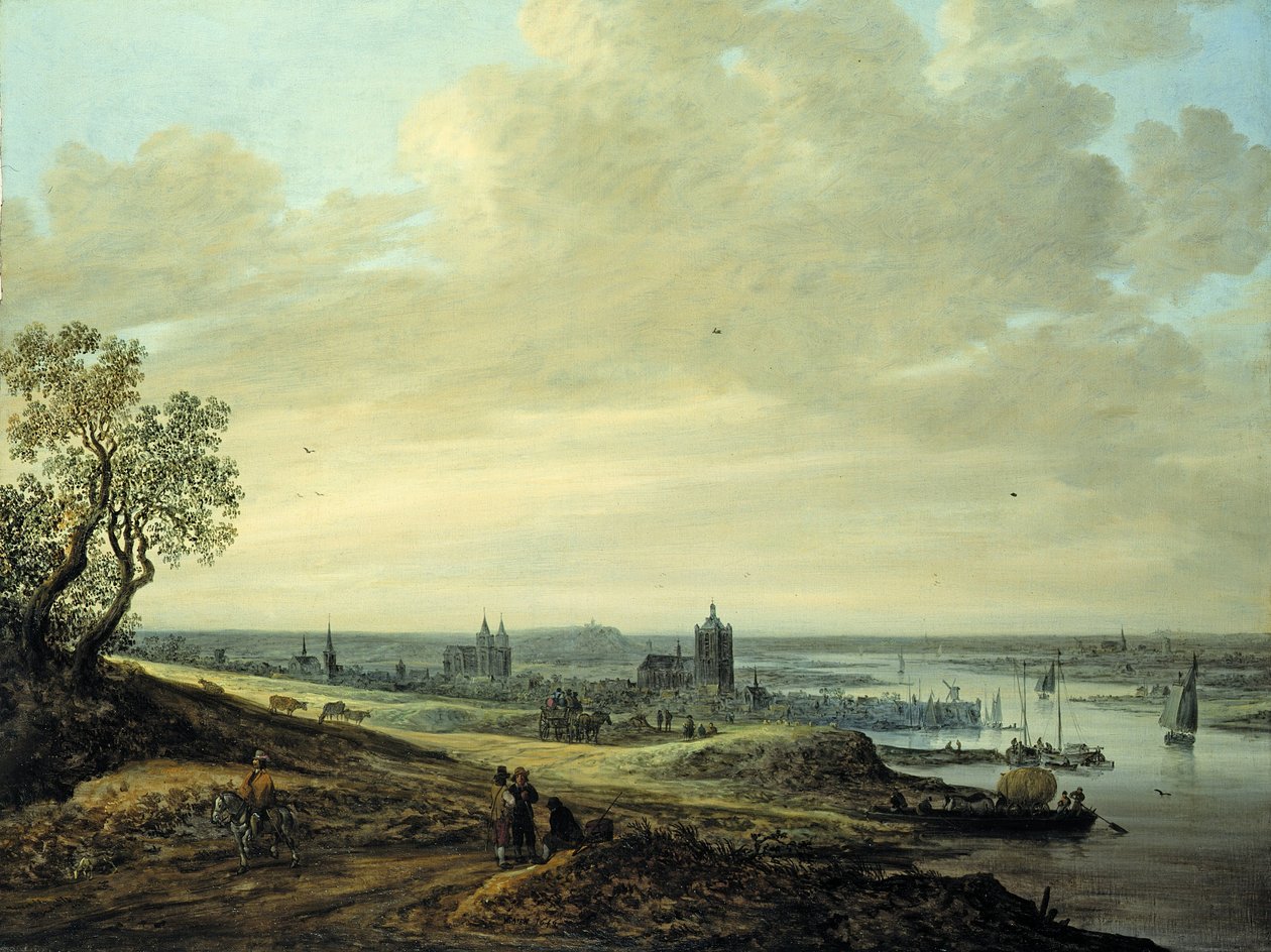 Paisaje Panorámico con Vista de Arnhem de Jan Josephsz van Goyen