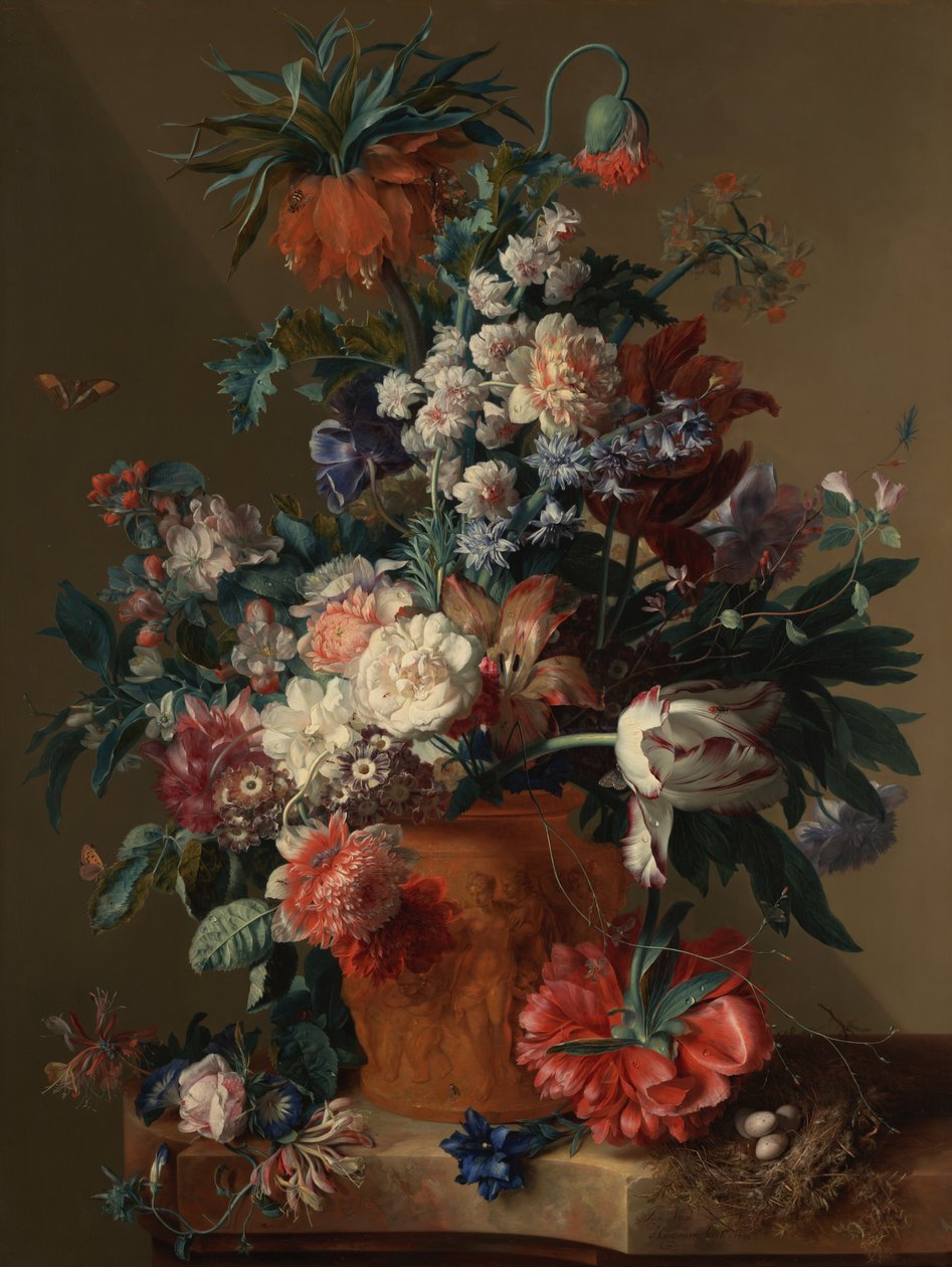 Jarrón de flores de Jan van Huysum