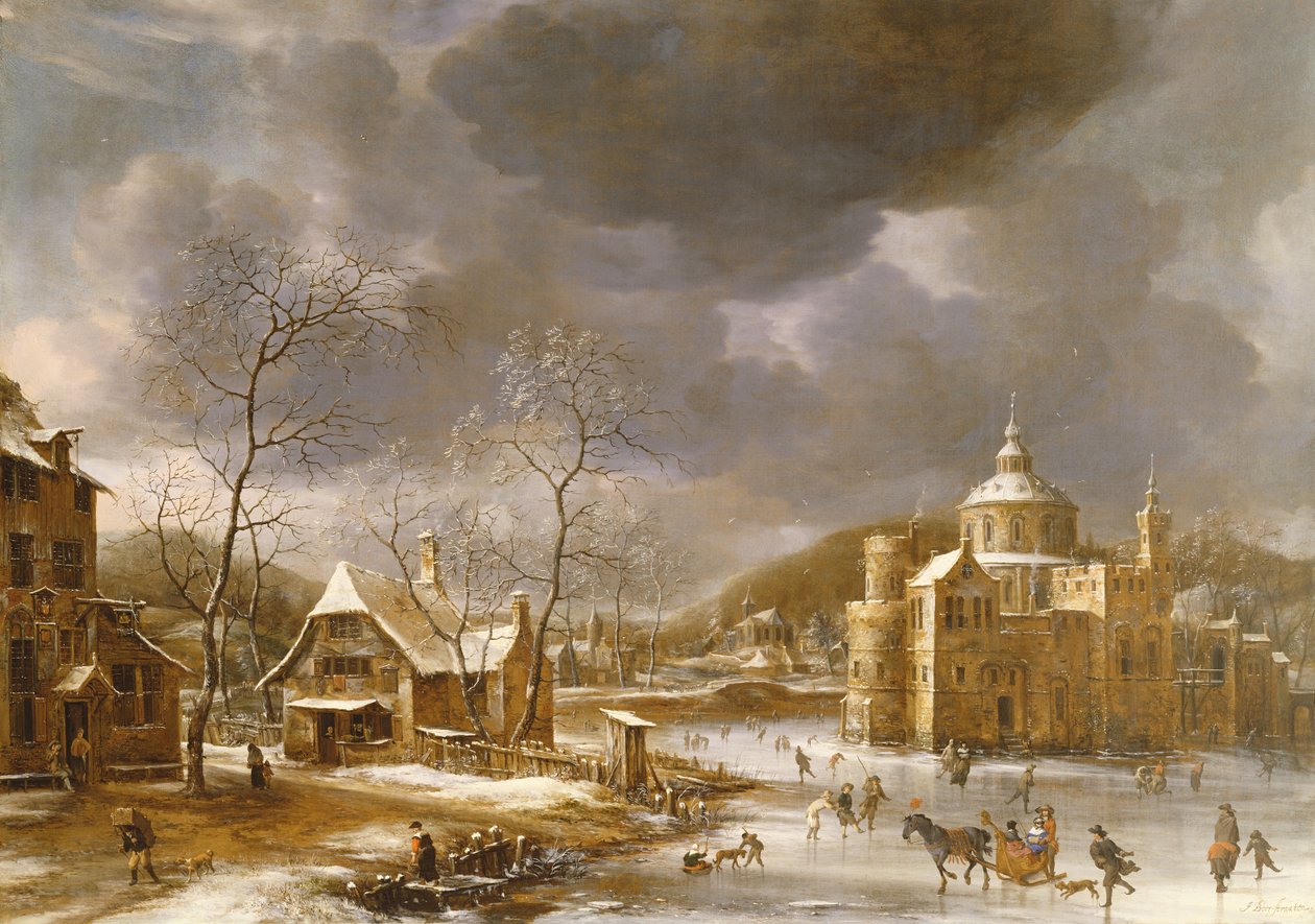 Paisaje de invierno de Jan Abrahamsz. Beerstraten