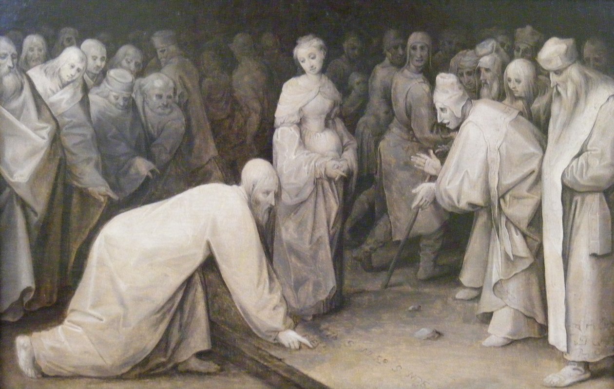 Cristo y la adúltera de Jan the Elder Brueghel