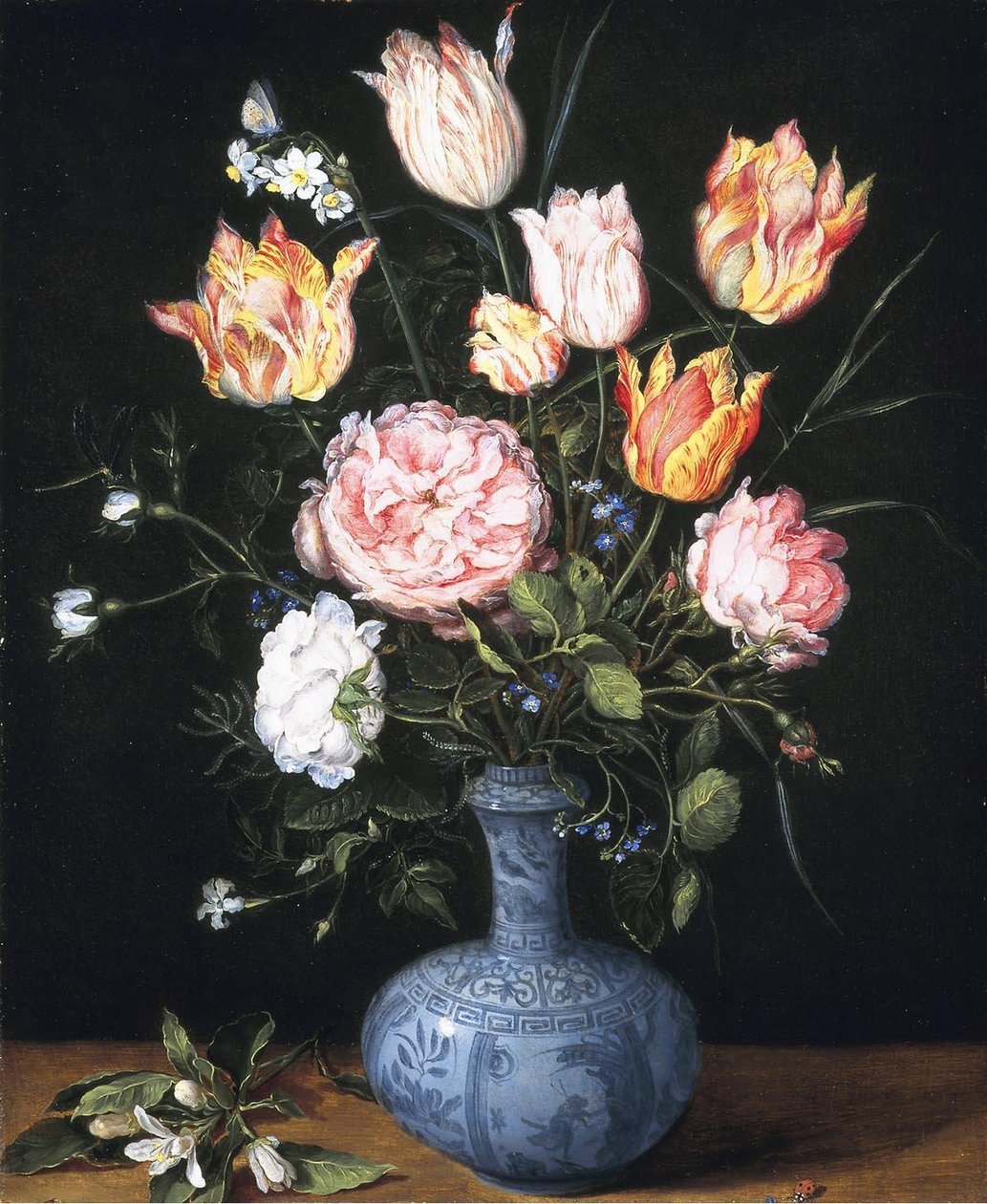 Un jarrón con flores de Jan the Elder Brueghel