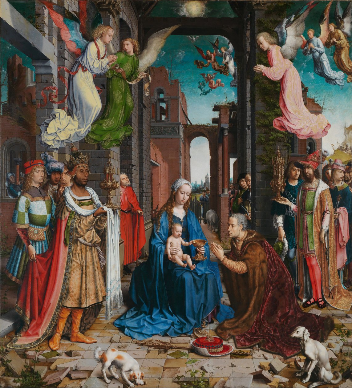 Adoración de los Magos, 1510-5 de Jan Gossaert