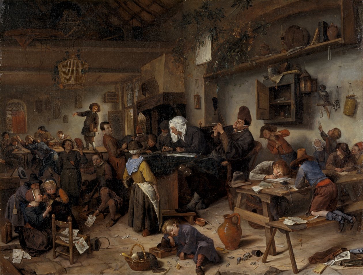 Una escuela para niños y niñas de Jan Havickszoon Steen