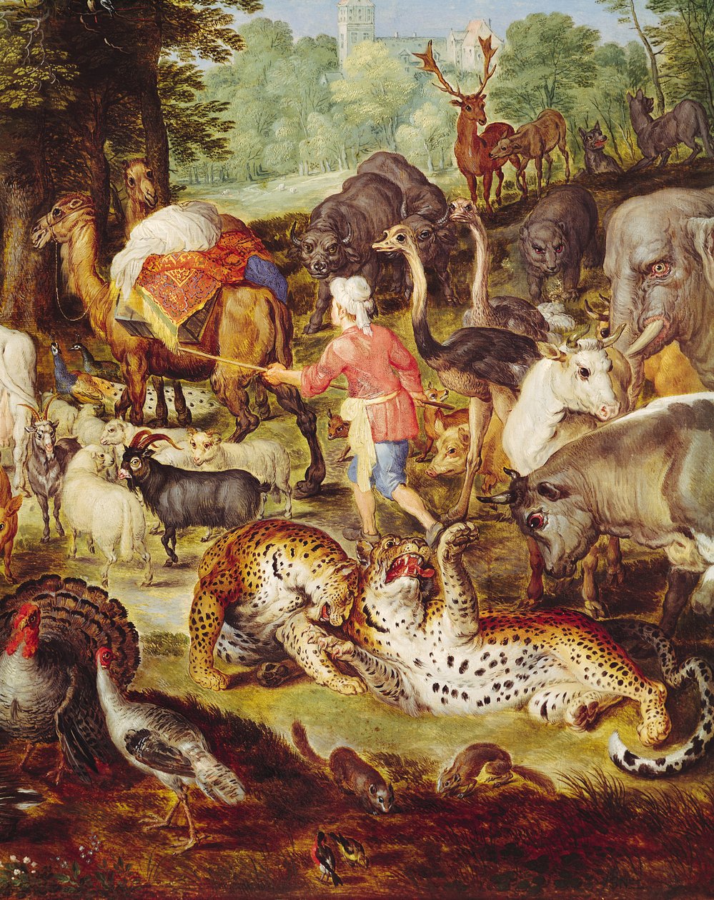 El arca de Noé, detalle del lado derecho, después de una pintura de Jan Brueghel el Viejo de Jan Snellinck