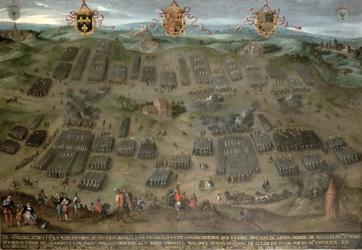 La batalla de Moncontour, 30 de octubre de 1569, 1587 de Jan Snellinck