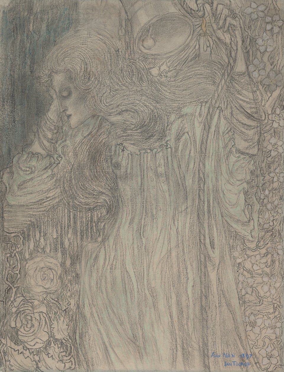 El Soñador, c. 1897 de Jan Toorop