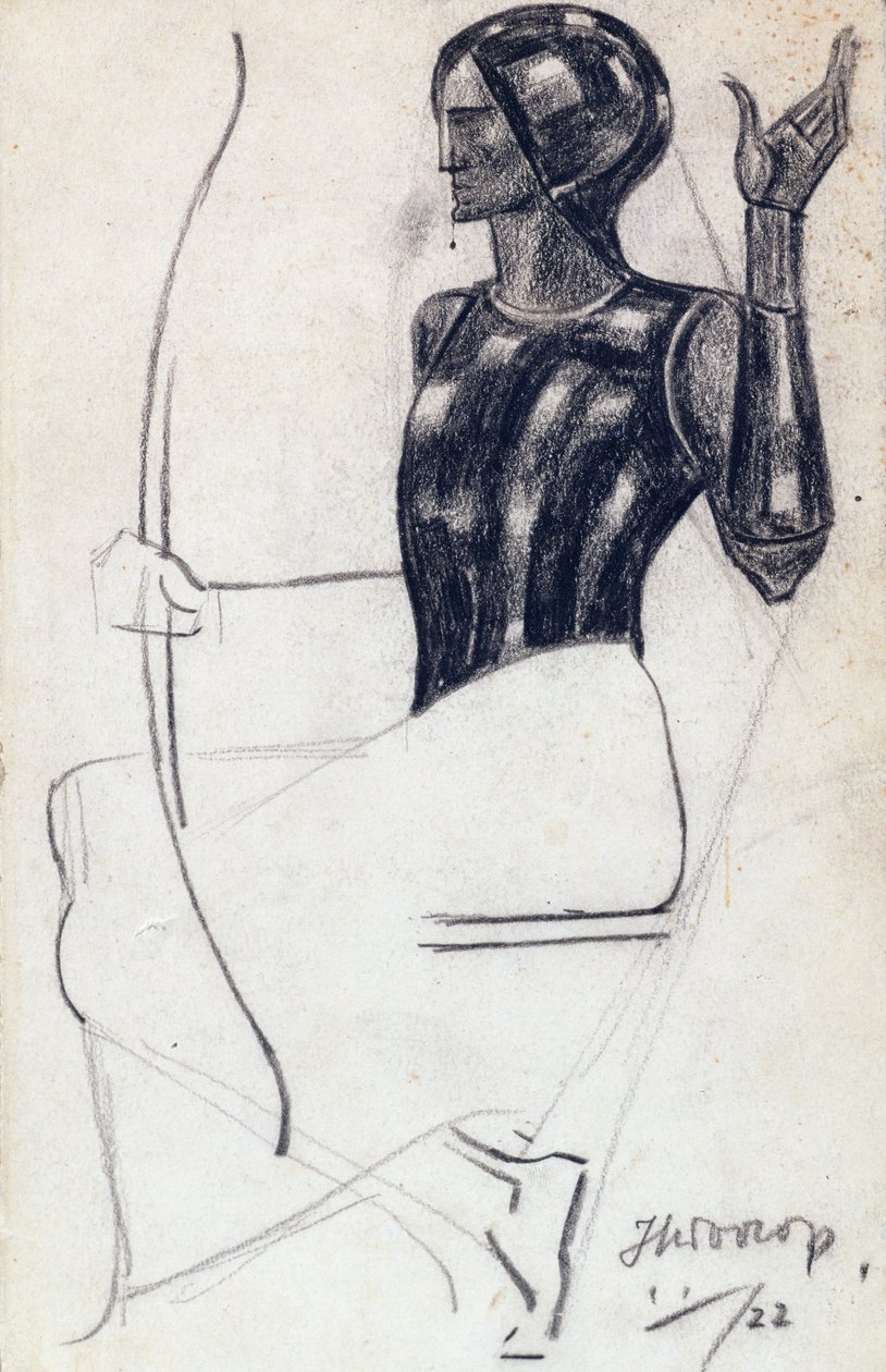 Arquera sentada, 1922 de Jan Toorop