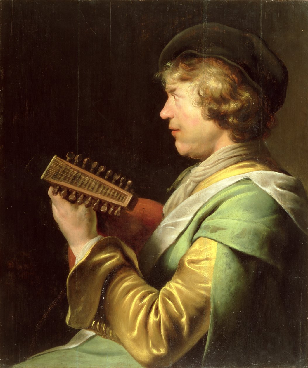 Joven tocando el laúd de Jan the Elder Lievens