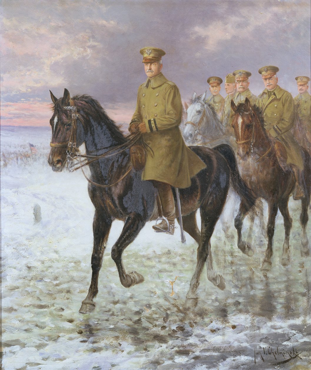 General John J. Pershing (1860-1948) de Jan van Chelminski