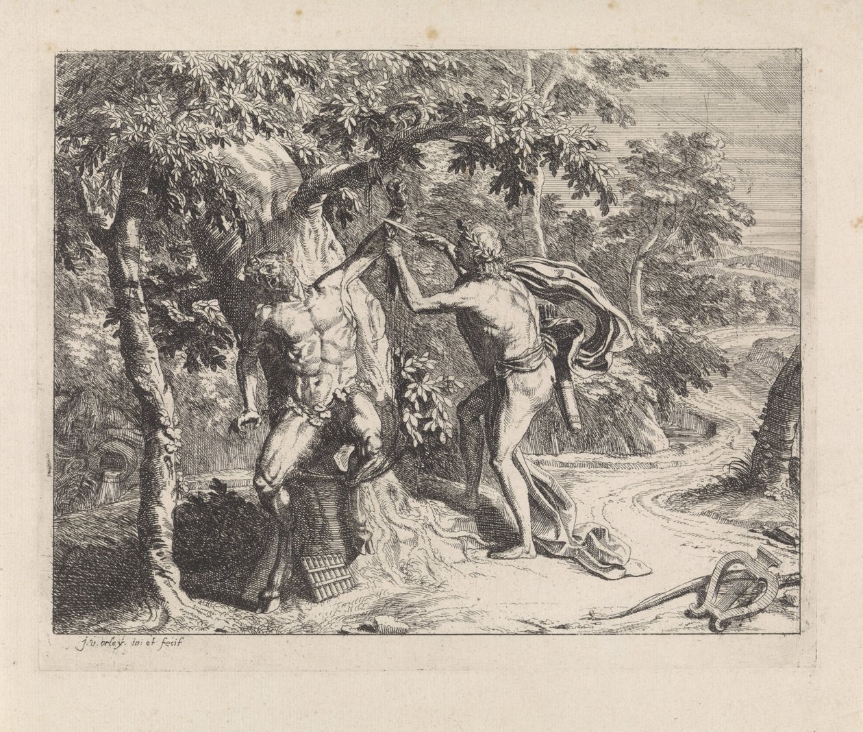 Apolo desolla a Marsias de Jan van Orley  