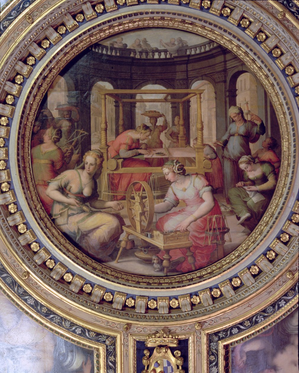 Penélope en su telar de Jan van der Straet