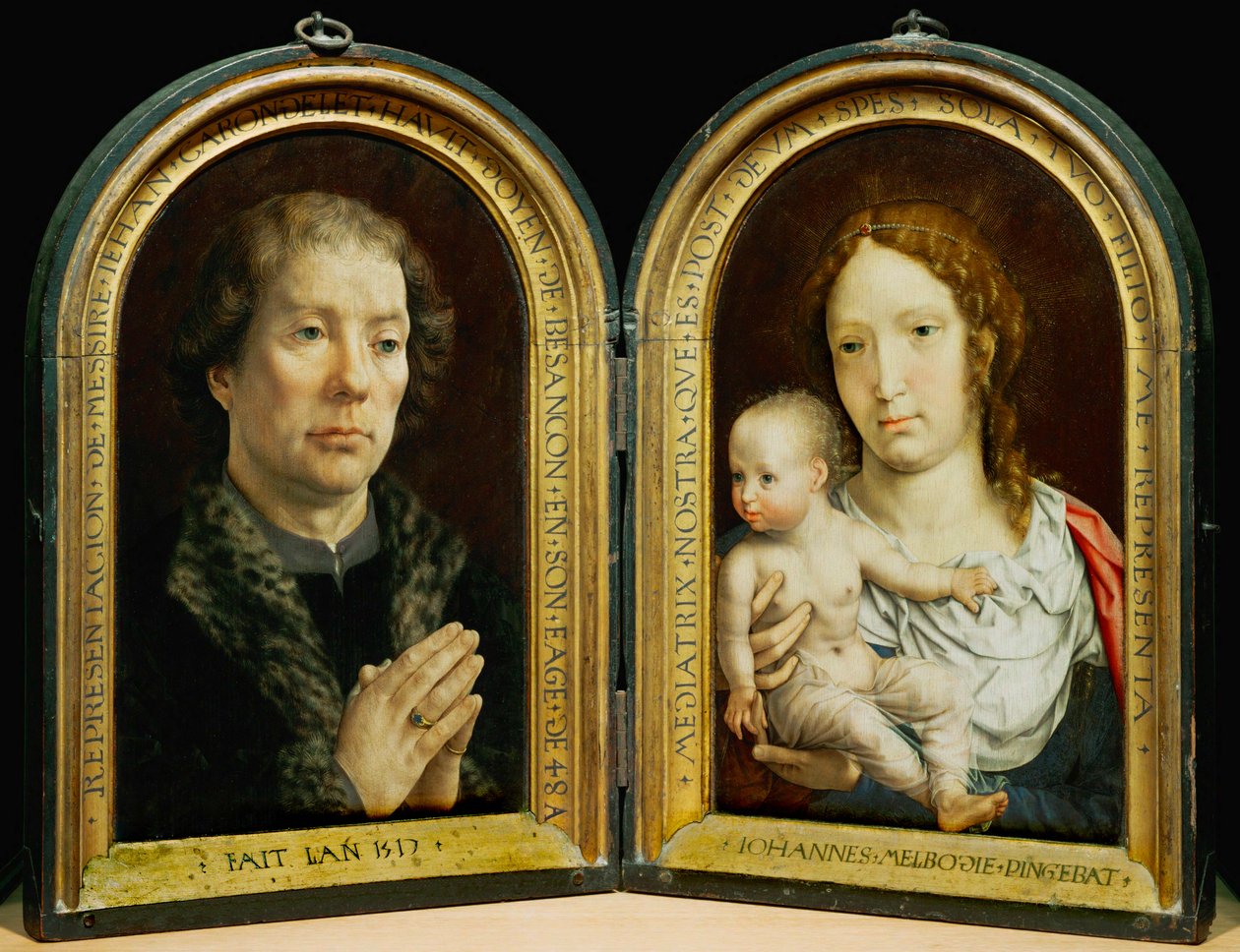 Díptico de Carondelet. Izquierda: Jean Carondelet... de Jan (c.1472 c.1533) Gossaert